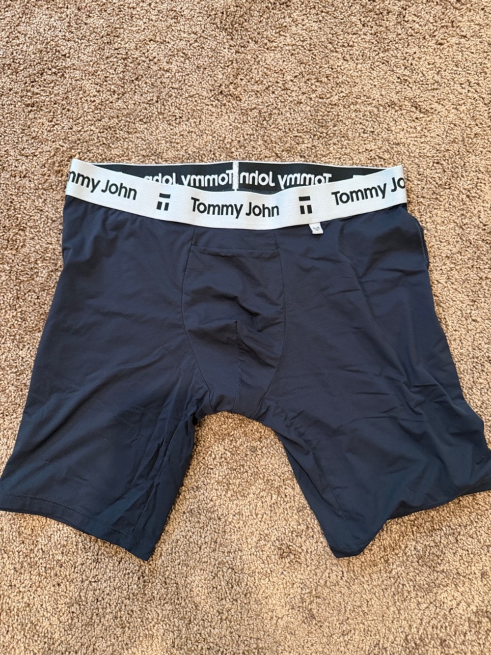 Tommy John Black Air 8” Boxer Briefs with Hammock Pouch